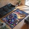 Truck Theme Crystal Velvet Rug Personalized Custom Name Text Soft Floor Mat Home Decor