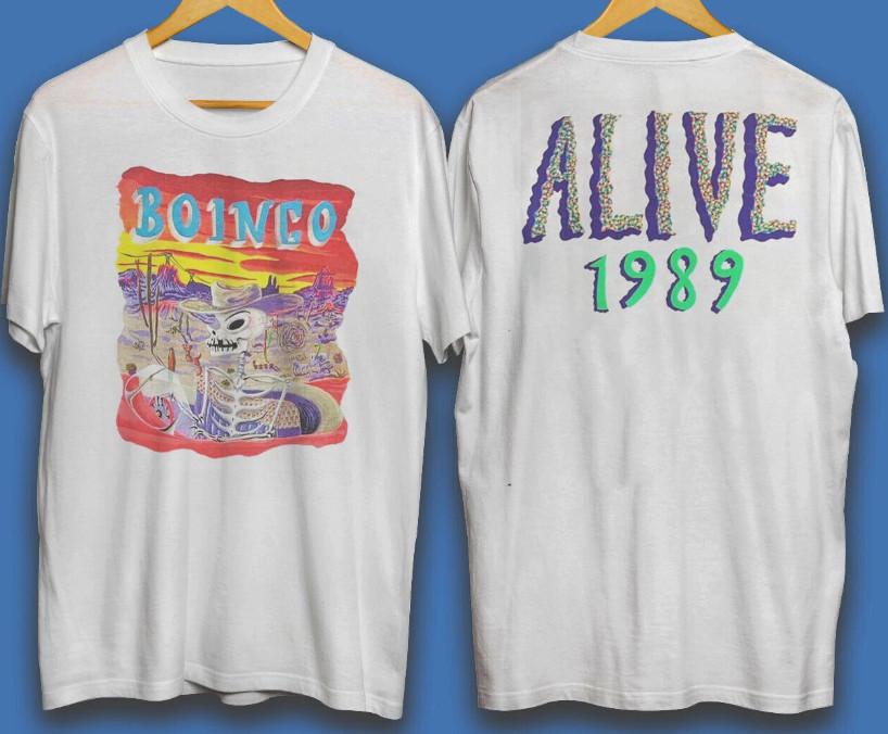 

80s Oingo Boingo T-Shirt Alive Gift fans All size Unisex T-Shirt XXXL