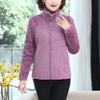 Women's Double-Sided Coral Fleece High-Collar Jacket - Plus Size, Thick and Warm for Autumn/Winter