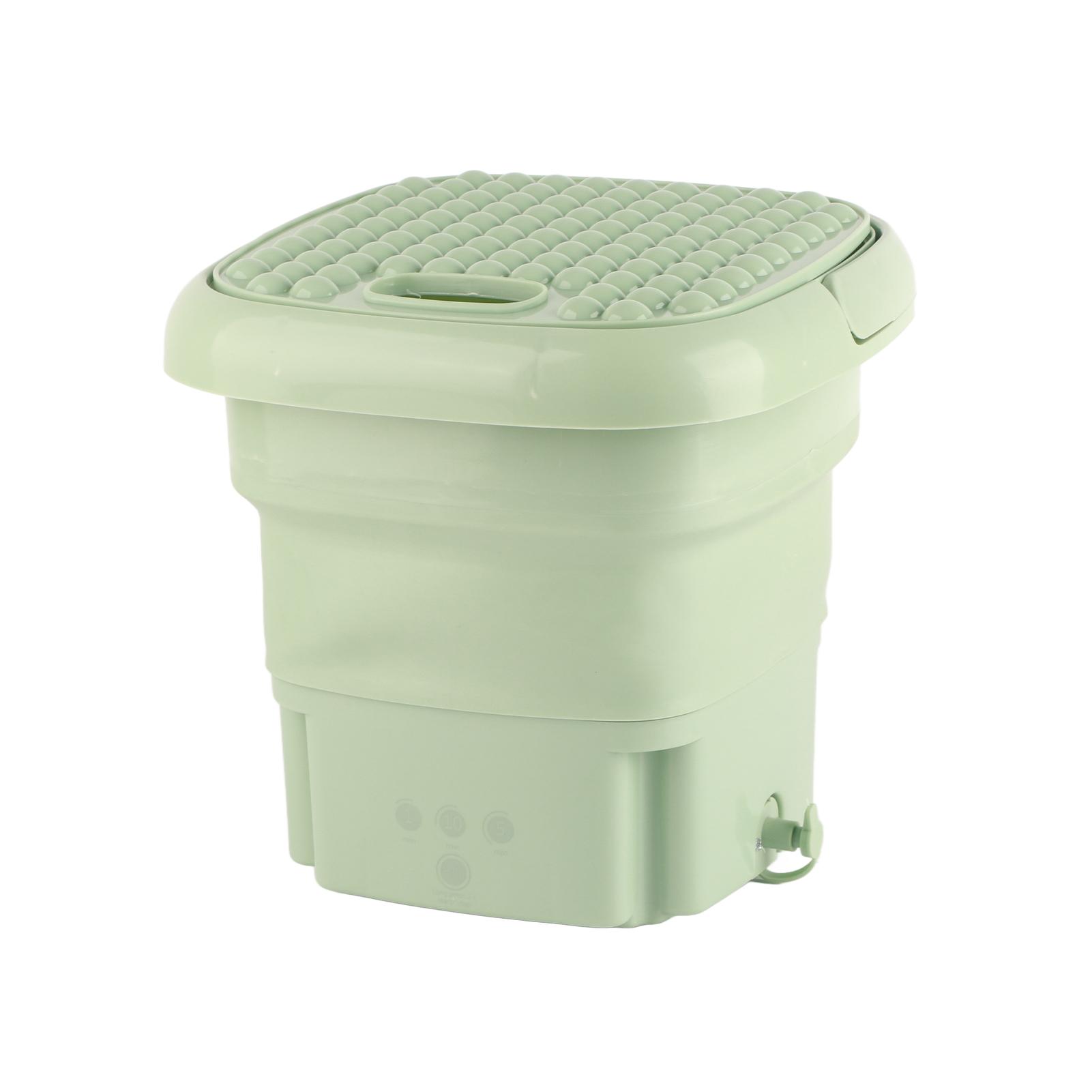 

Стиральная машина складная портативная 3 режима глубокой очистки полуавтоматическая стирка и сброс стиральная машина зелёный