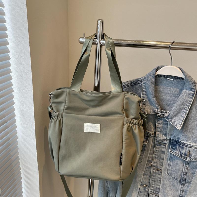 Large Capacity Oxford Cloth Commuter Tote Bag Simple Fashion Shoulder Bag Casual Fashion Small Fresh Girls Bag