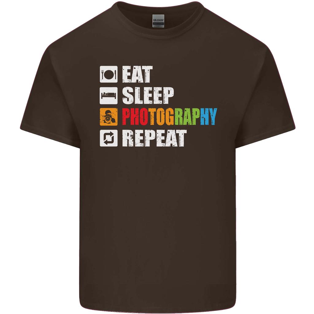 Photography Eat Sleep Photographer Funny Unisexs Light Cotton TShirt