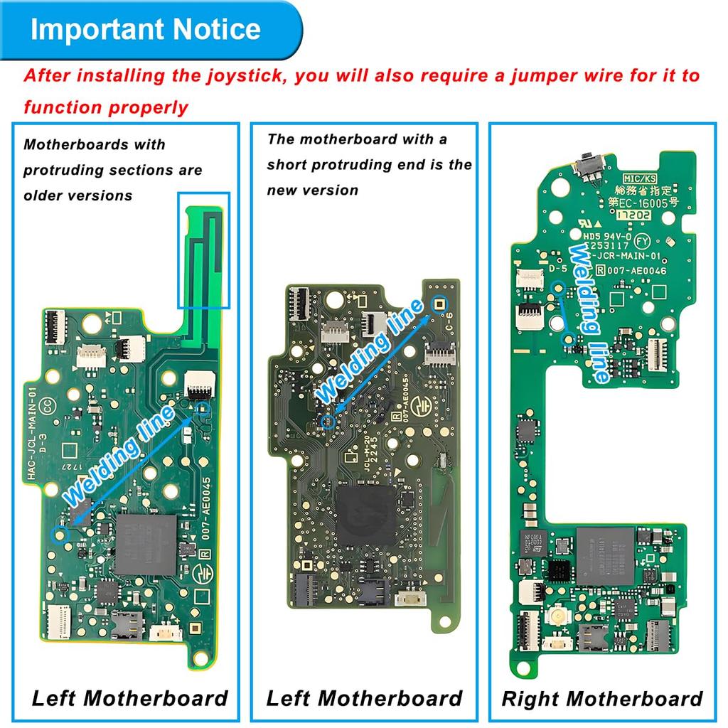 ZHUROUPU Hall Effect Joystick Replacement for Switch Compatible with Switch 3D Driftless Analog Joystick for Nintendo Joystick Thumb Stick Replacement