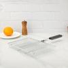 Foldable 304 Stainless Steel Bbq Mesh Non Stick Grilling Basket Grill Mesh Mat Meat Vegetable Steak Picnic Party Barbecue Tool