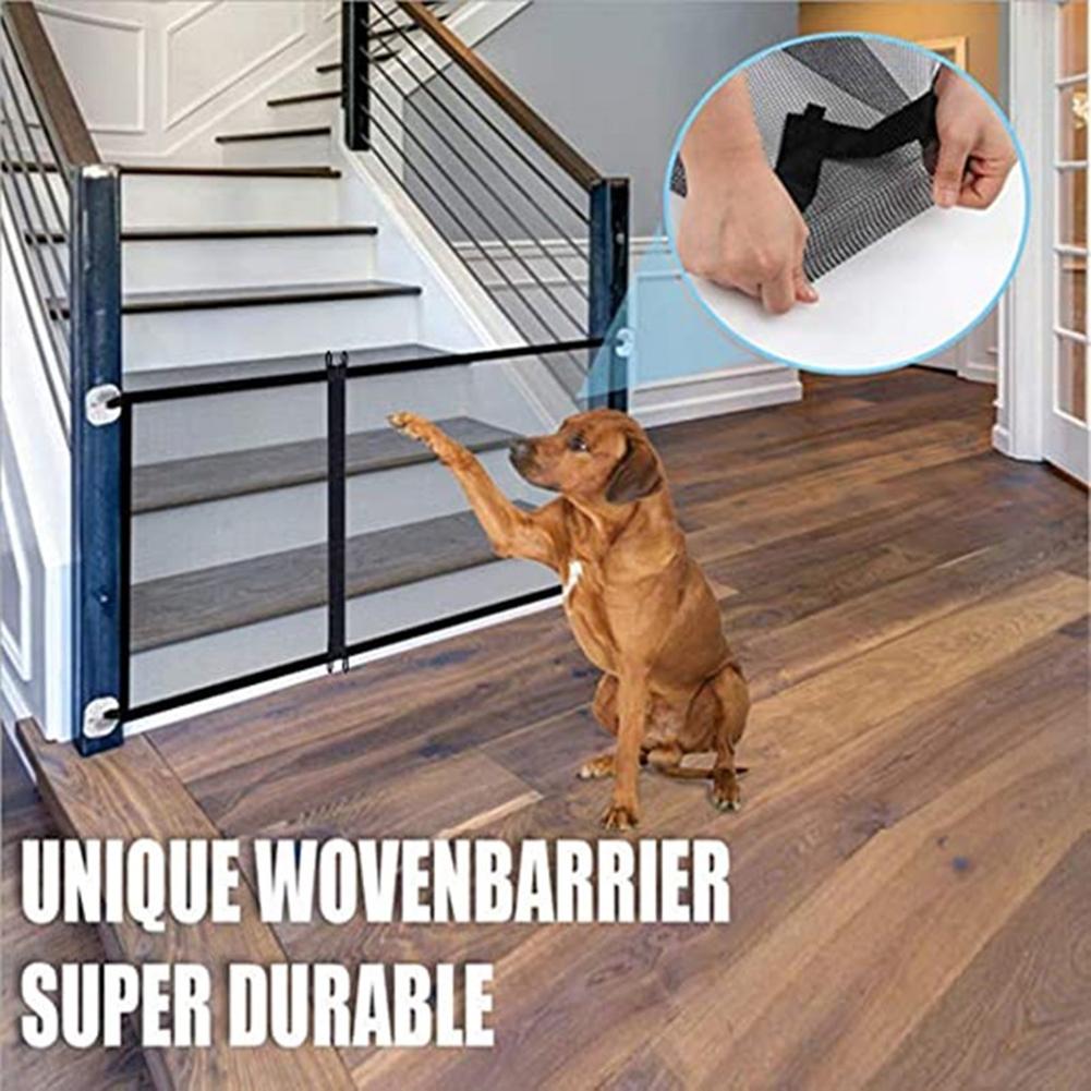 Dog Gate Portable Baby Gate Pet Dog Barrier Fences Pet Separation Guard Install Anywhere for Stairs and Doorways
