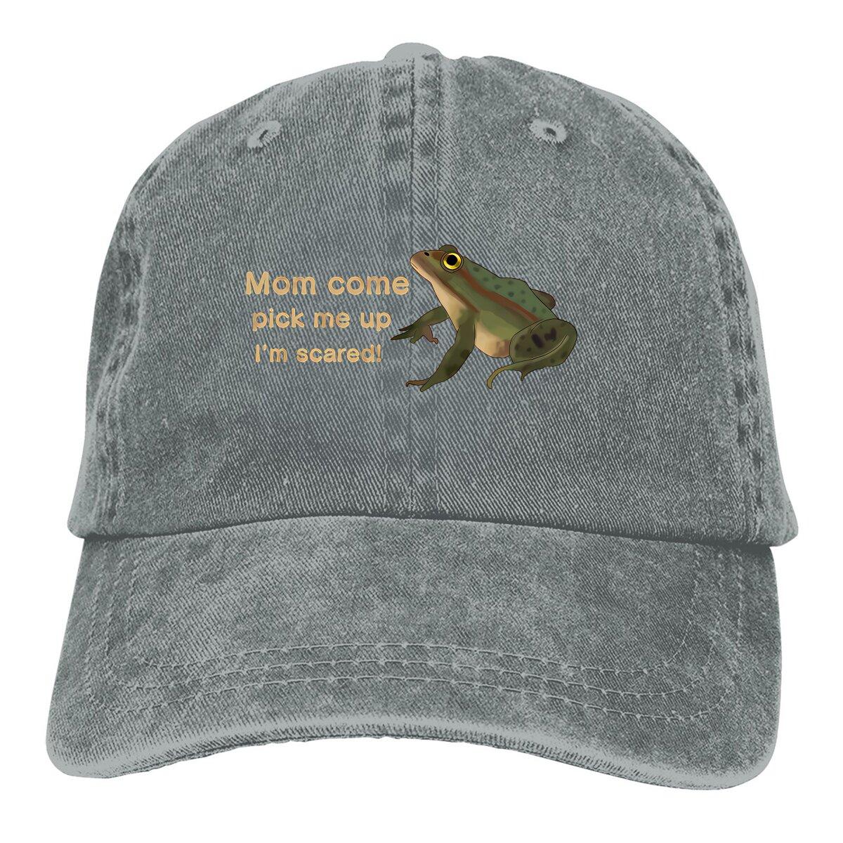 Mom Come Pick Me Up Im Scared Baseball Cap Unisex Hats Wounisex Visor Protection Snapback Frog Caps One Size