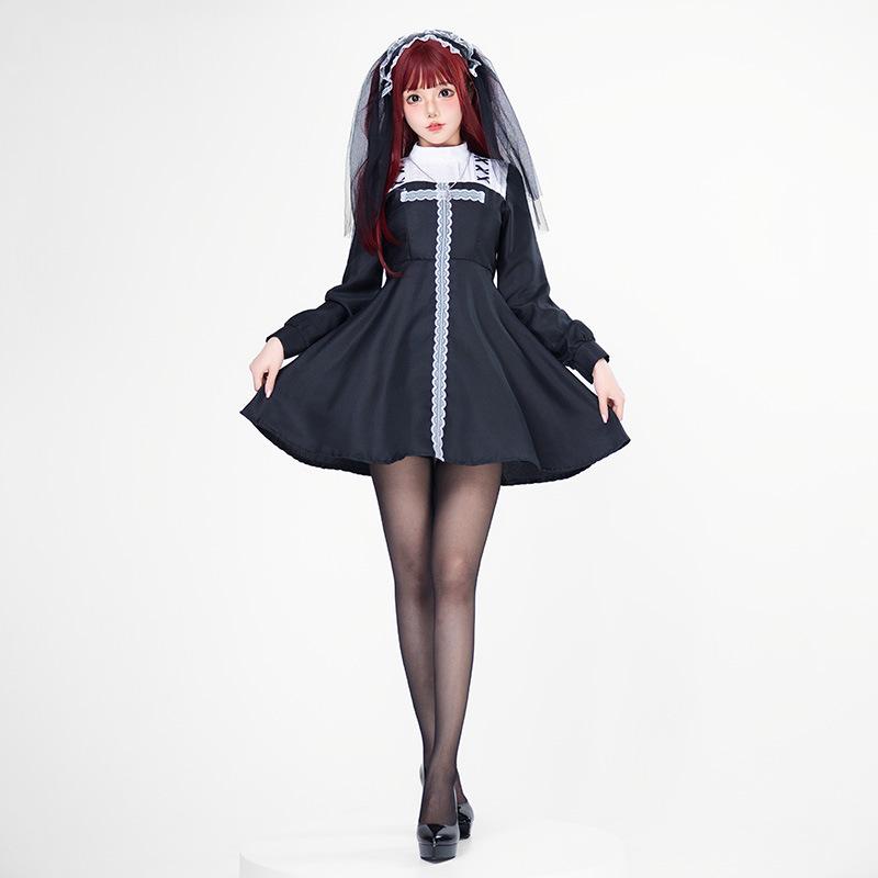 J-yuefang Spøgelsesbrud Kostume Kjole M, XL Polyester Halloween