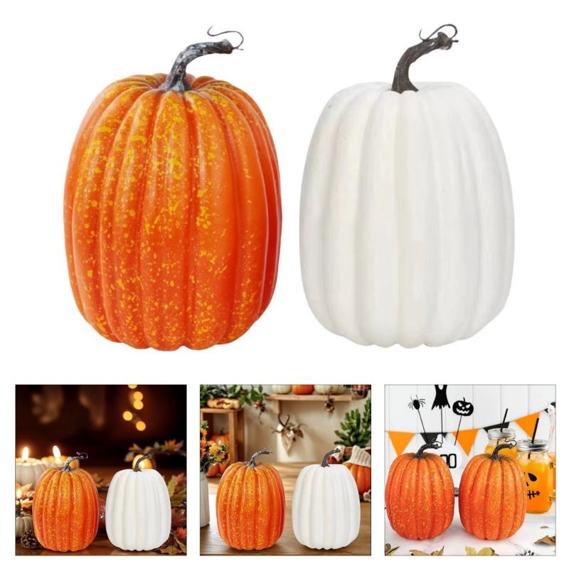Decorative False Pumpkins Artificial Pumpkins Decoration Handmade Craft Supplies For Thanksgiving Autumn Festival