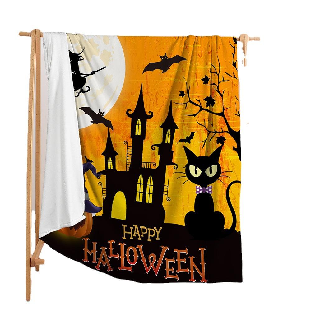 Flannel Halloween Blanket Bedroom Living Room Blanket All Seasons