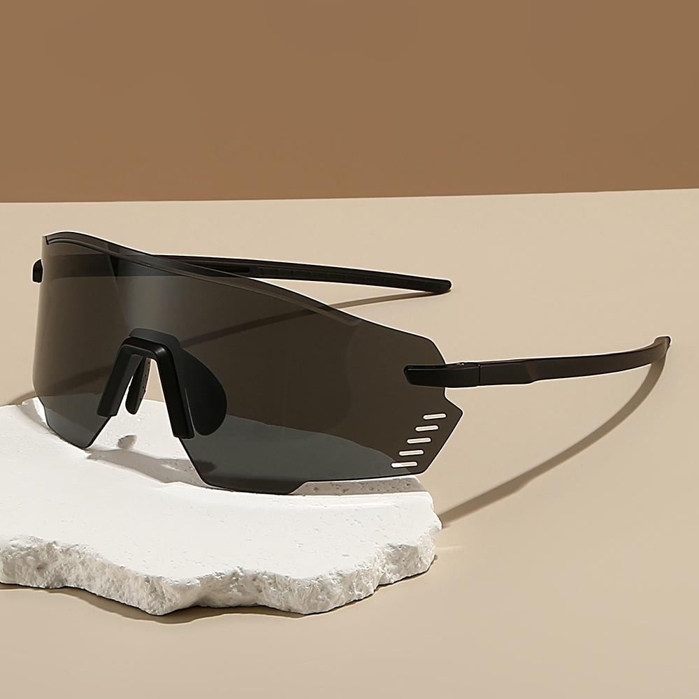 Rimless Oversized Sports Goggle Men  New in Wrapped Round Protective Cycling Sunglasses Women Outdoor Anti-UV Shades