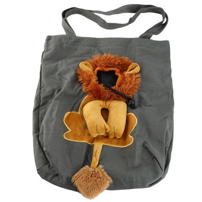Small Lion Shoulder Bag Cats and Dogs Small Pets Canvas Out of The Handbag Pet Bag XL
