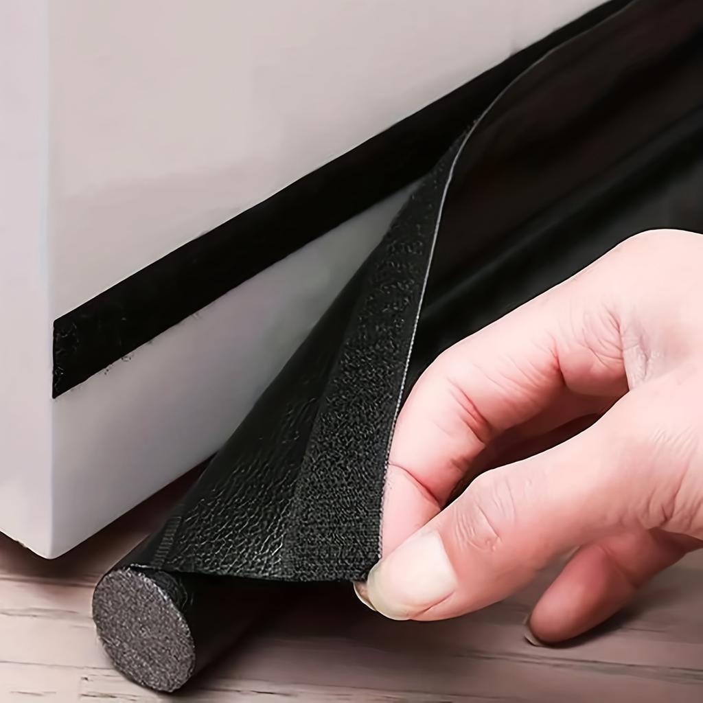 1pc Door Bottom Sealing Strip, Adjustable Weatherstrip Under Door Draft Stopper, Anti-cold One Side Foam Blocker, Weather Strip