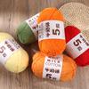 100g 5-fädig Mehrfarbig Seide Milchbaumwolle Garne zum Stricken Pullover Mütze Puppen Weich Warm Babygarn zum Handstricken Häkelgarn