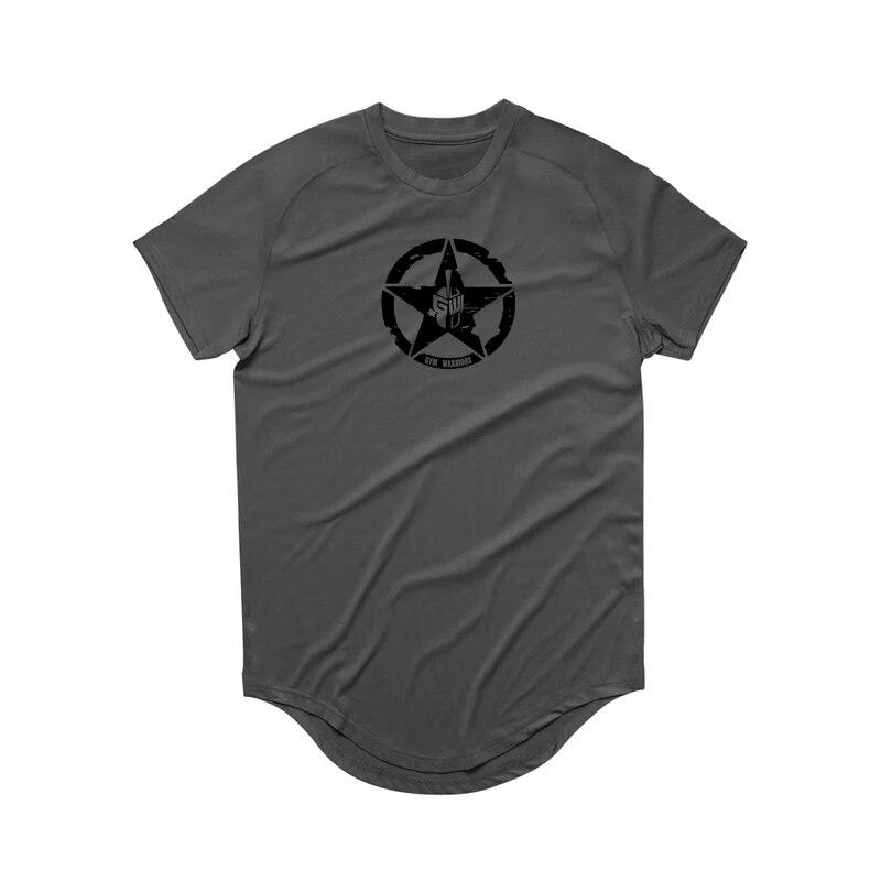 Muscleguys Men Mesh Breathable Fitness T-shirt Casual Sportswear Short Sleeves O-Neck