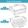 New cross-border detachable cosmetics storage box 12inch assembled transparentPETDesktop Storage Box Manufacturer Wholesale