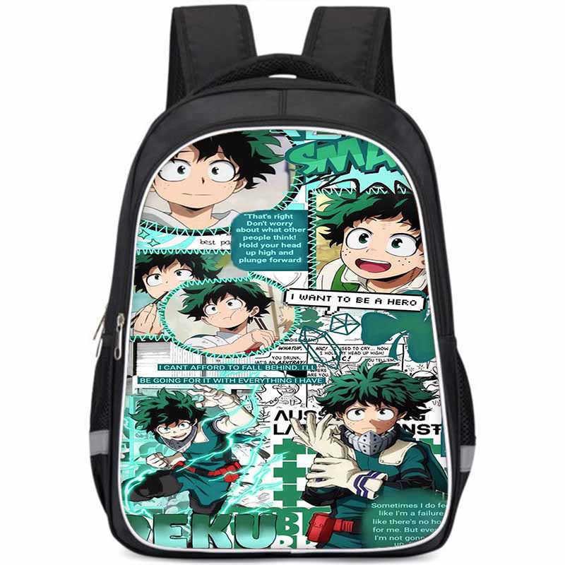 My Hero Academia Large Capacity Lightweight Oxford Fabric Backpack For Kids