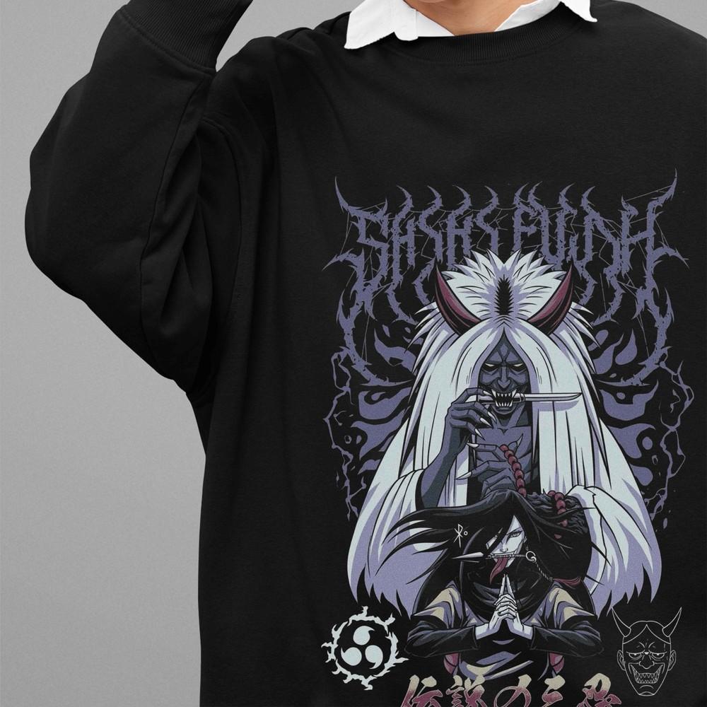 

Naruto Anime Sweatshirt Orochimaru Sweater Sasuke Sweat Tsunade Unisex Pullover 3XL