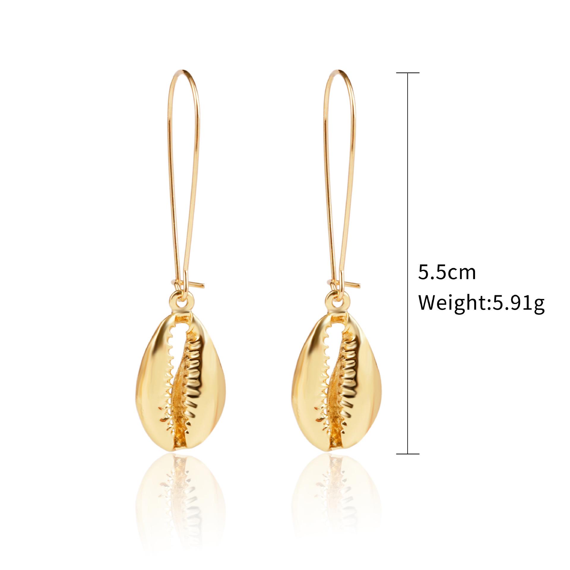 

Серьги из ракушек Conch Shell Trend Marine Alloy Natural Shell Earrings Женские модные серьги 2025 Легкие серьги для чувствительных ушей Повседневные украшения