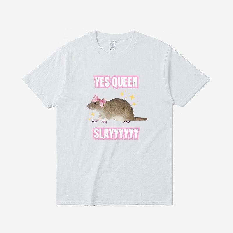 Lustiges Maus-bedrucktes Herren-T-Shirt Sommer Vintage Kawaii Herren- und Damen-Surf-Strand-T-Shirt Unisex Atmungsaktives Freizeit-Top