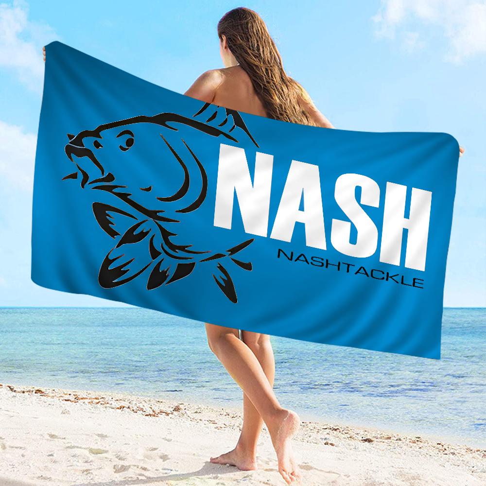 Nash Angelhandtuch Mikrofaser Strandtuch Saugfähig Schnelltrocknend Weich Yoga Schwimmen Resort Bergsteigen Handtuch