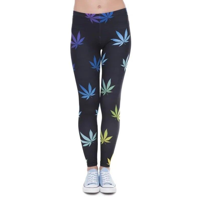 Sexy Women Sporty Legging Printing Fitness Sportswear Fashion Slim High Waist Gym Woman Pants Yoga Clothing Trousers 29650