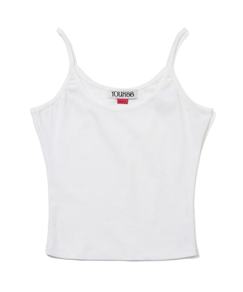 YOUHEE Label Detailed Sleeveless_White
