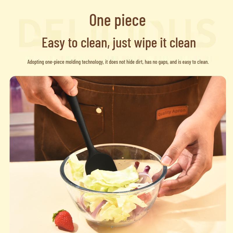 Silikon 6-delt slikkepottsett – Varmebestandige, non-stick kjøkkenredskaper for baking og matlaging