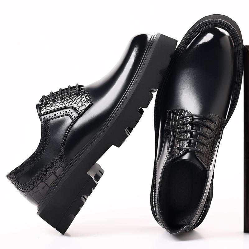 Fashion Classic Mens Leather Oxford Shoes Handmade Business Shoes Pointed Toe Casual Footwear Party Wedding Shoes Formal Dress Sneakers