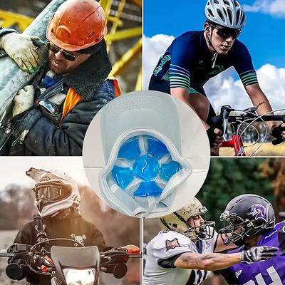 Pvc Gel Eisbeutel Wiederverwendbares Kühlpad für Helme & Hüte Tragbares Hirnkühlpad Outdoor-Aktivitäten & Sonnenschutz für den Sommer