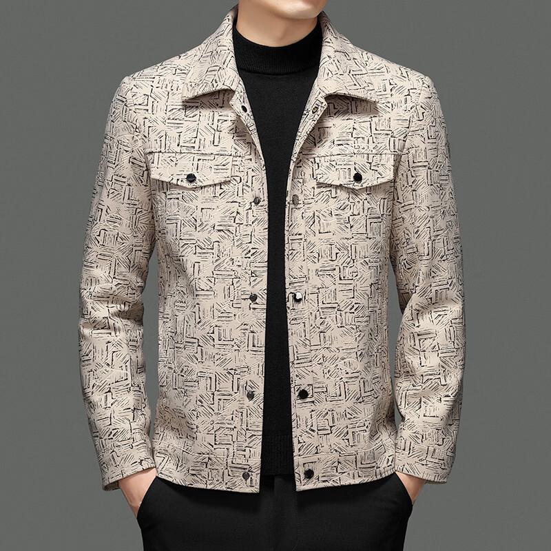 Firstview Men's Jacquard Casual Long-Sleeve Jacket FV26C1015