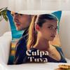 M-My Fault C-Culpa Mia Movie Cushion Cover Premium Comfort Reversible Pillow Cover - Dual - Use Design for Home & Car