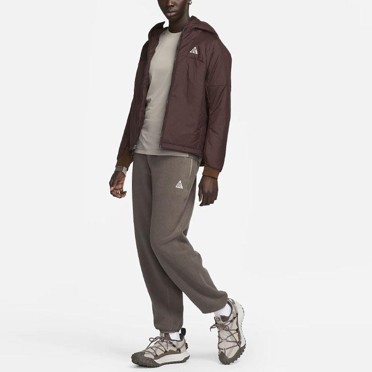 Nike ACG Dri-FIT ADV Goat Rocks Logo Color Block Crew Neck Long Sleeve T-Shirt Women Tops Olive-Gray DQ5852-087