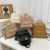 Ladies' Shoulder Bag, Double-shoulder Women's Bag, Casual and Fashionable Crocodile-patterned Backpack