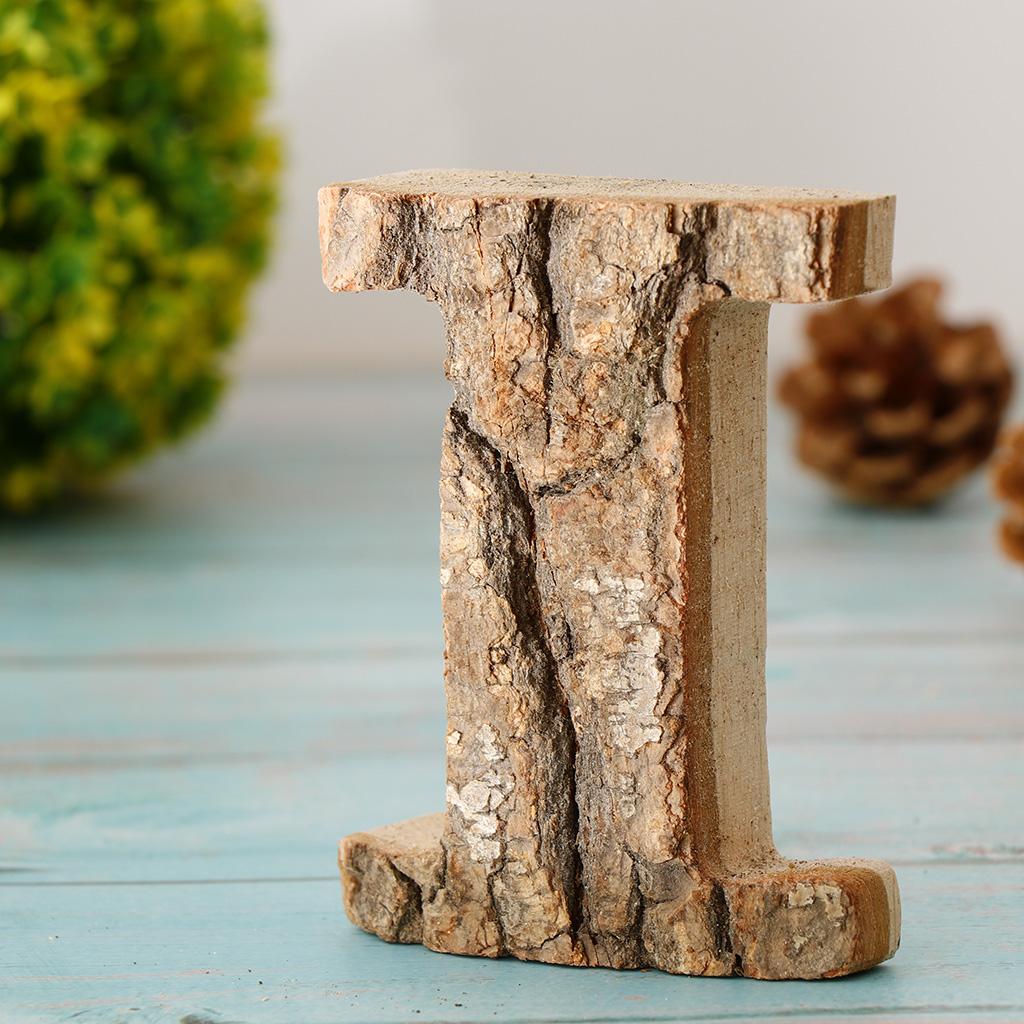 Handcraved Drevené písmená Čísla dverí Abeceda Písmeno Plávajúce meno