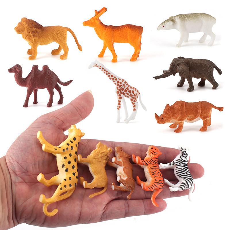 Animal Scene Decor Pvc Static Models Jungle Creatures For Childrens Play Area