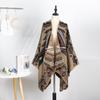 Outdoor Travel Camping Shawl Women'S Double-Sided Large Scarf Ethnic Style Warm Cape Shawl