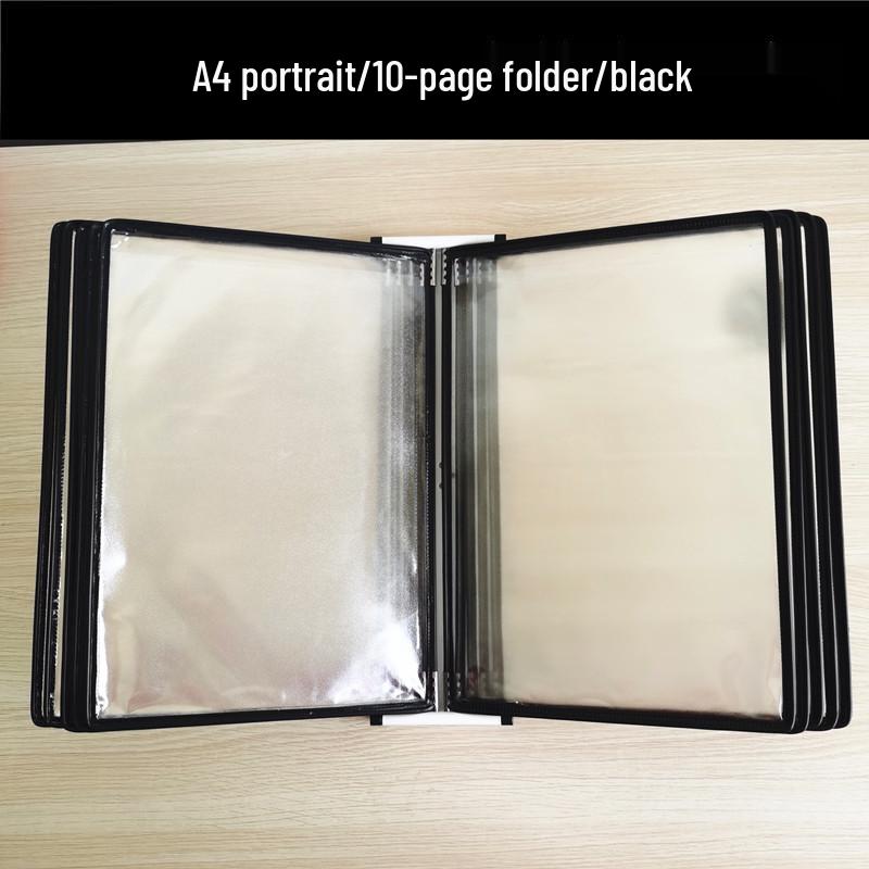 A4 Wandmontierter Klapp-Aktenordner, 5-seitiger SOP-Displayständer