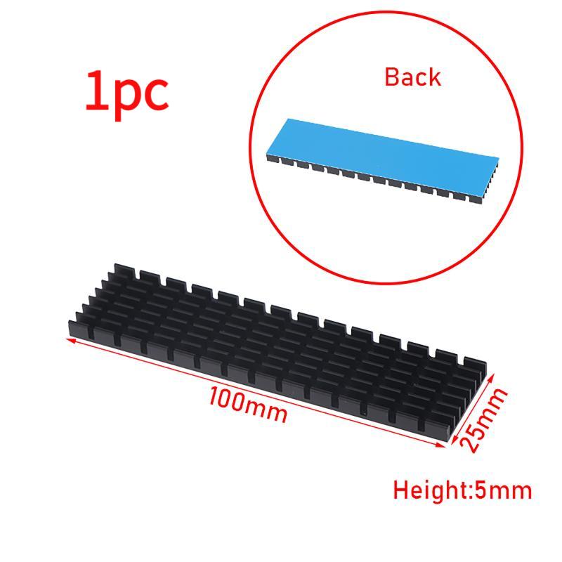 Hot sale 1/2pcs Aluminum Heatsink Radiator Heat Sink For Electronic RAM Chip LED SSD Cooling With Thermal Conductive Tape
