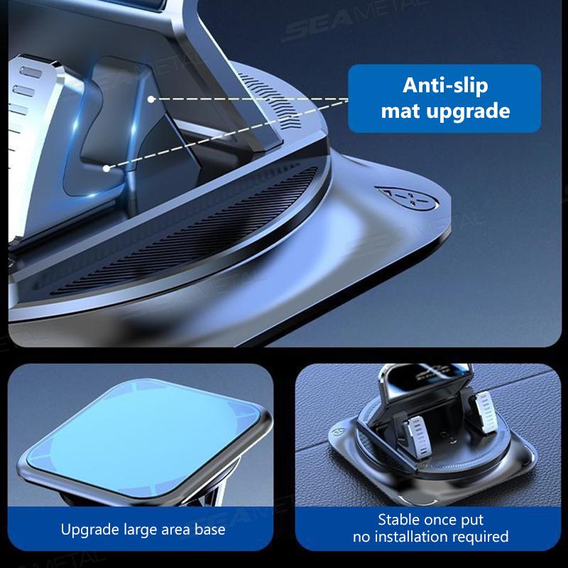 Universal anti-slip car phone holder, self-adhesive car phone holder, 360-degree rotation, shockproof, one-handed operation