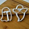 Pack of 2 Biscuit Molds Small Cookie Molds Devil Shape Small Biscuit Cutter Cookie Tool Present for Baking Enthusiasts