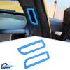 2xA-Pillar Air Vent AC Outlet Cover Decor Trim For Ford Bronco 21-25 Light Blue