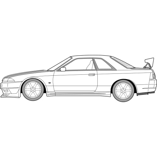 1/24 Wangan Midnight Series No.6 Nissan Skyline GT-R (R32) Tomoya Plastic Model