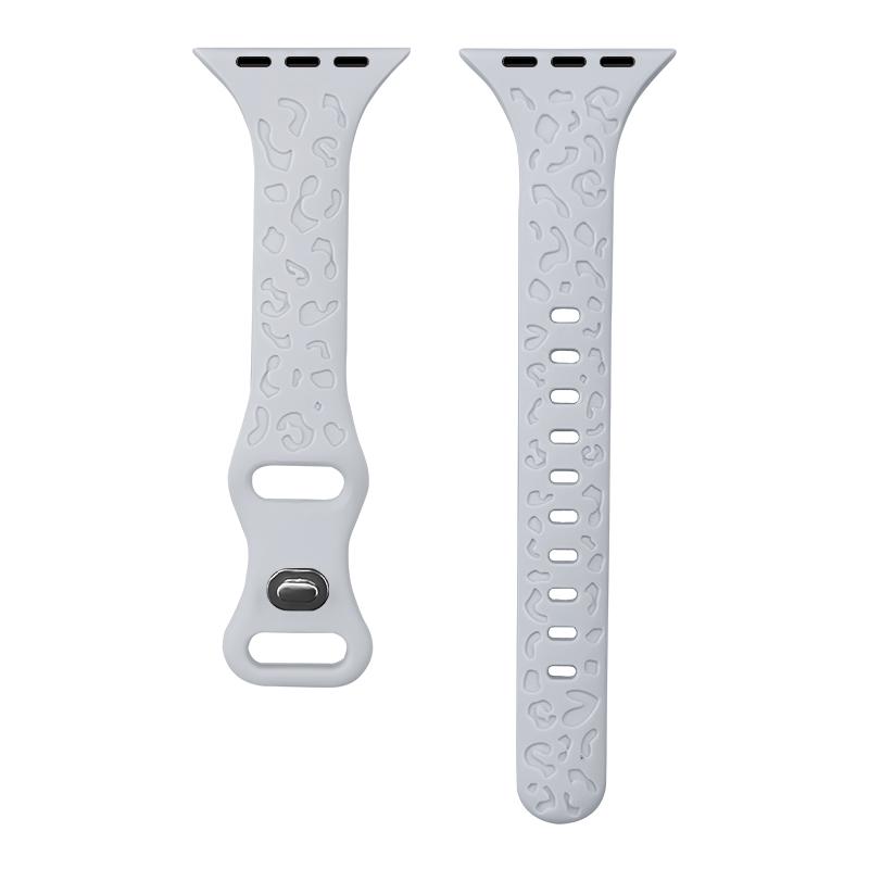 Engraved Strap For Apple Watch Bands 40mm 44mm 41mm 45mm 46 49mm Slim Silicone Bracelet Iwatch Series 9 8 7 3 Ultra 2 Se 10 Band
