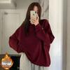 2025 Japanese-Style Solid Color Round Neck Hoodie, Trendy Casual Loose Fit, Sports Base Layer Top for Women and Couples