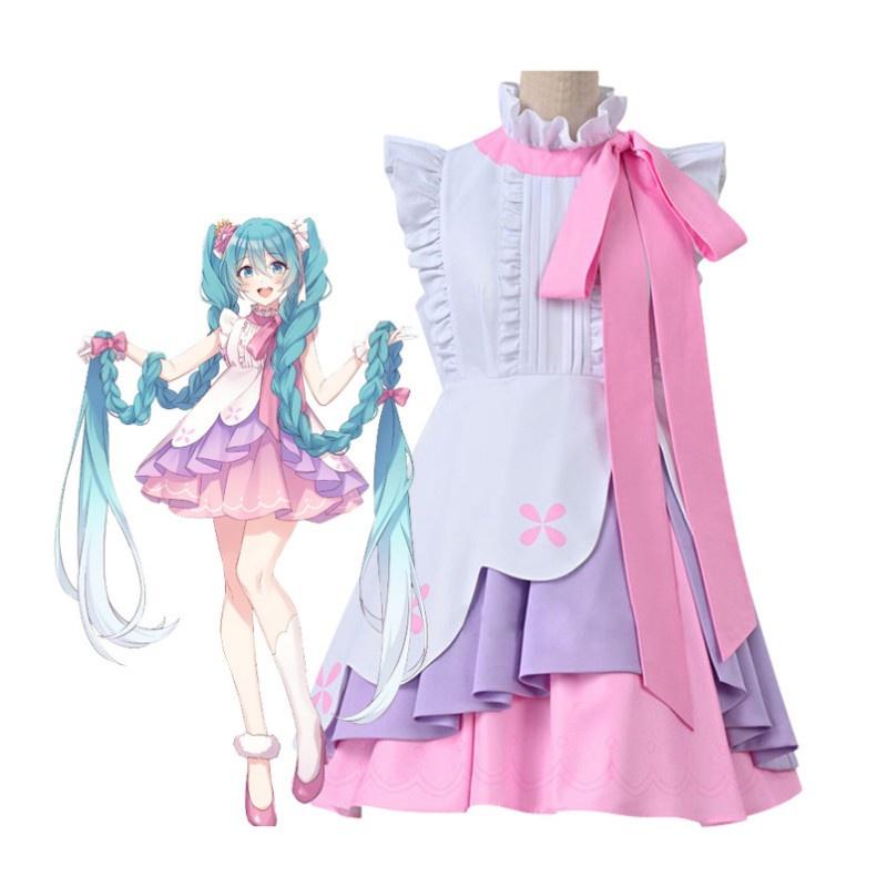 Hatsune Long Miku Hair Princess Cosplay Anime Stage Performance Suits Costume