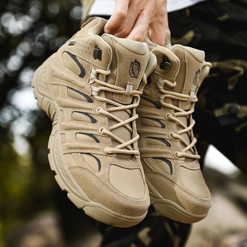 High-Top Outdoor Hiking & Mountaineering Boots, Men s Sizes 40-47. Size 41 песочный