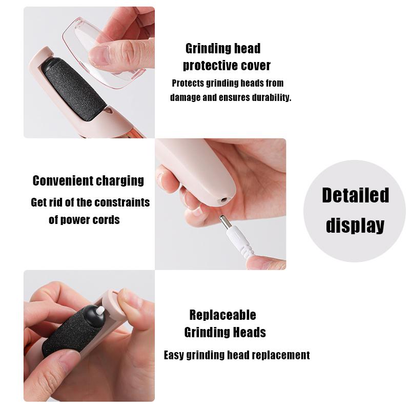 Electric Foot Grinder Automatic Foot Callus Rubbing Pedicure Dead Skin Callus Remover For Foot Rechargeable Foot Beauty