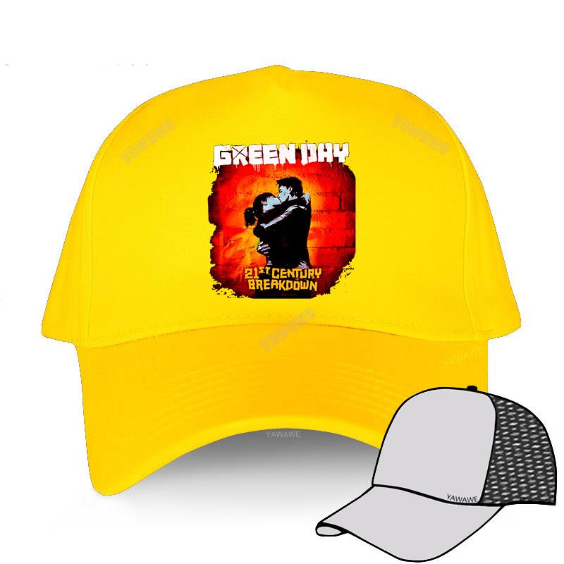 

Брендовая повседневная бейсбольная кепка черная роскошная шляпа для мужчин Green Day Kiss Color 21st Century Breakdown для взрослых унисекс хлопковые модные кепки Adjustable