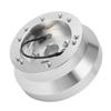 5 6 Hole Steering Wheel Short Hub Adapter Aluminum Replacement for JEEP Wrangler 1976?1995 Silver