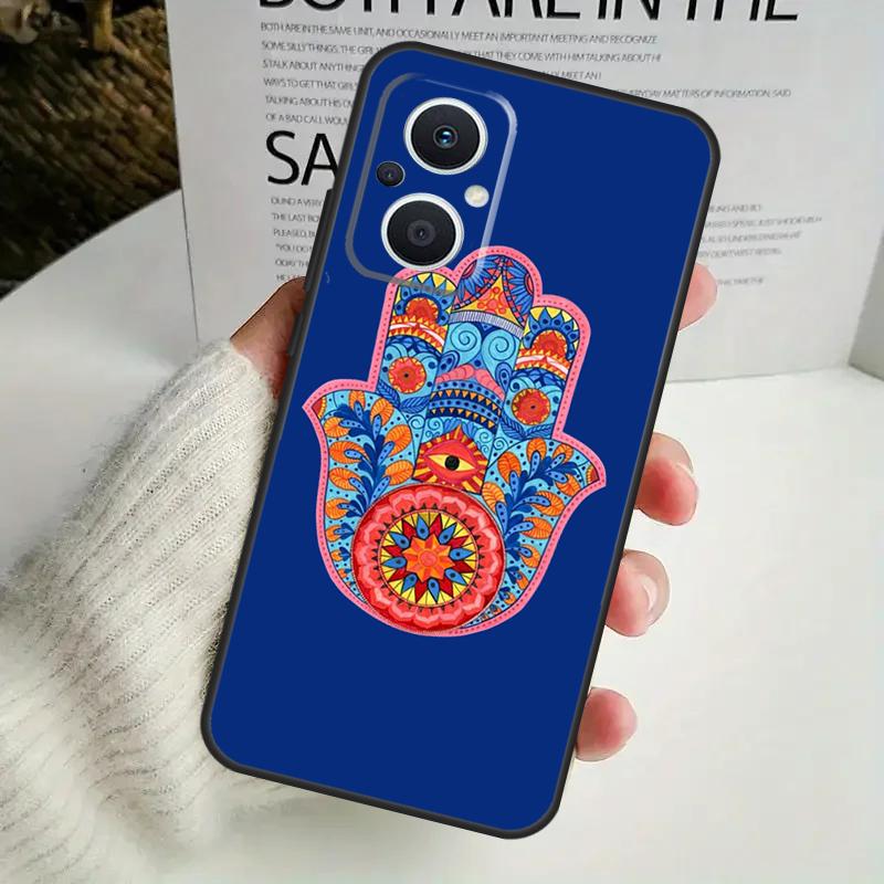 Hamsa Hand of Fatima Phone Case For OPPO Reno 14F 12F 12 11 13 F 10 Pro 8T 7 8 Lite OPPO Find X9 X8 X6 X5 Pro Cover